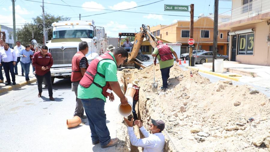 Supervisó Alcalde Carlos Peña Ortiz obra de rehabilitación de drenaje 