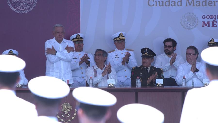AMLO y AVA conmemoran Día de la Marina en Ciudad Madero