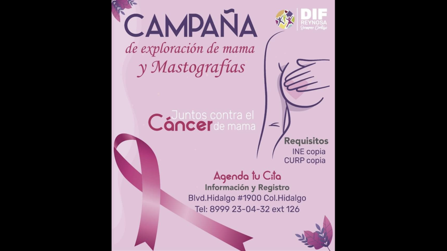 Inicia DIF Reynosa Campaña de Exploración y Mastografías
