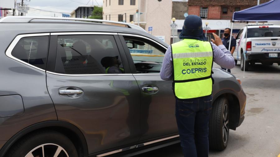 Transito apoya filtros en puentes internacionales por COVID-19