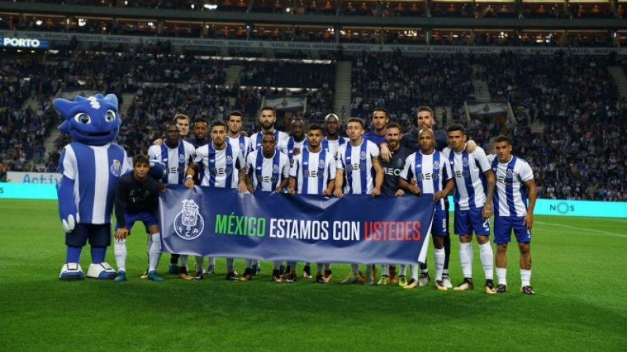 Porto muestra su solidaridad con el pueblo mexicano