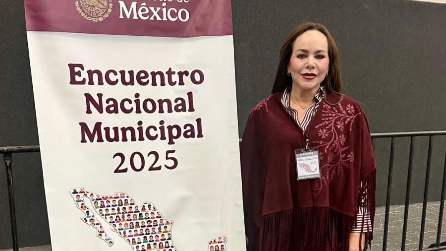 Respalda alcaldesa Carmen Lilia Canturosas iniciativas de presidenta Claudia Sheinbaum en encuentro Nacional Municipal