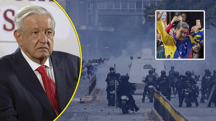 AMLO llama a la no violencia en Venezuela tras los resultados electorales