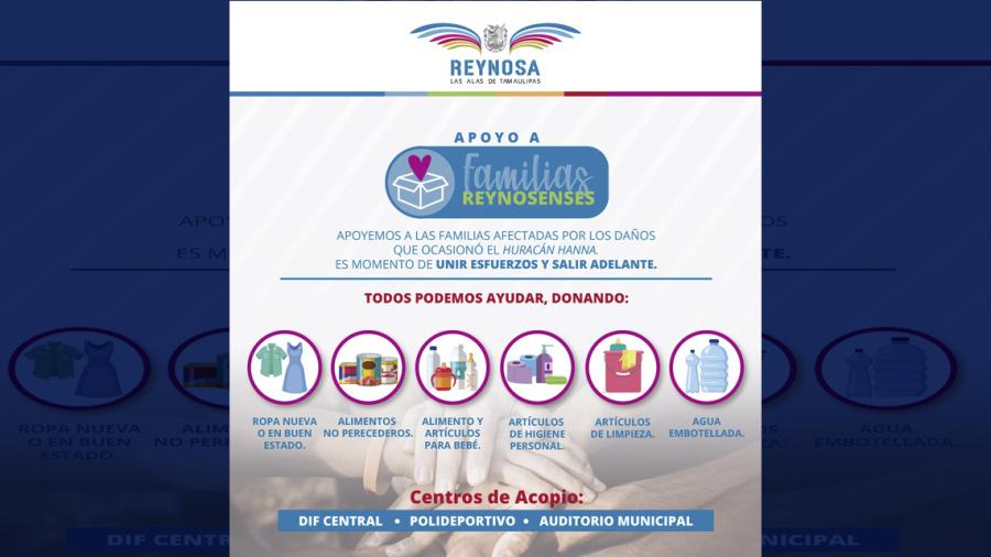 Recibe Municipio ayuda para damnificados 