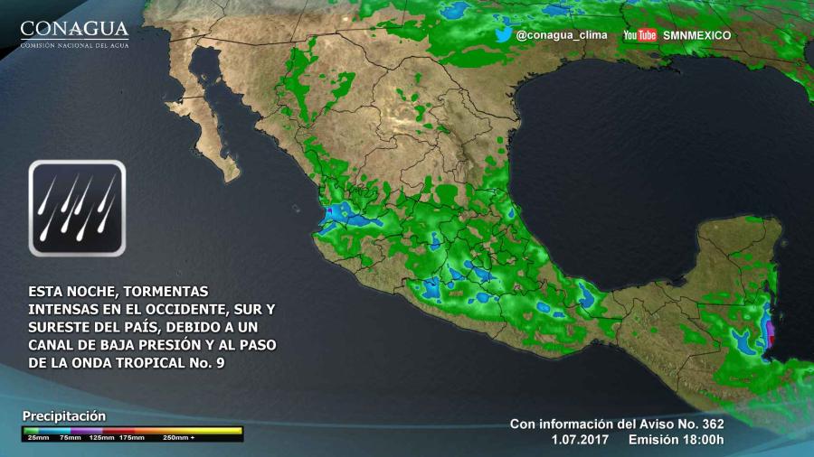 Se prevén lluvias en varios estados