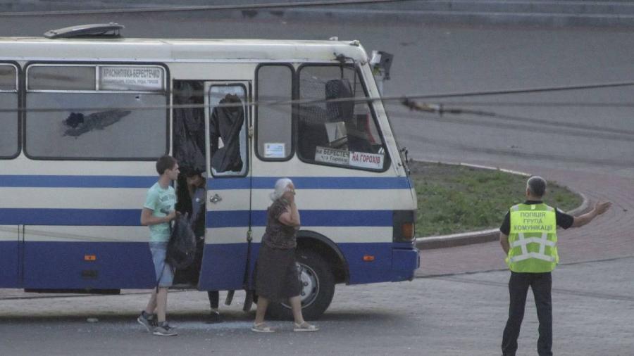 Es liberado el autobús secuestrado en Ucrania