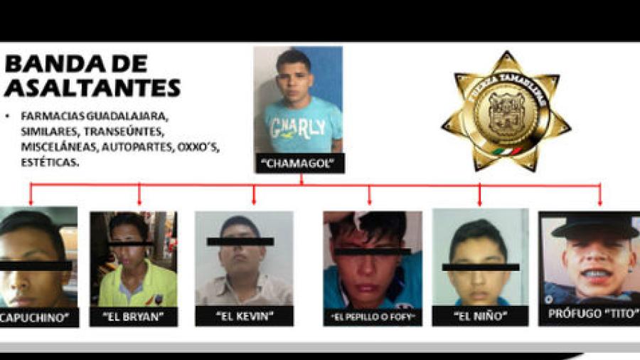 Arrestan a banda de menores por robo y secuestro en Tampico 
