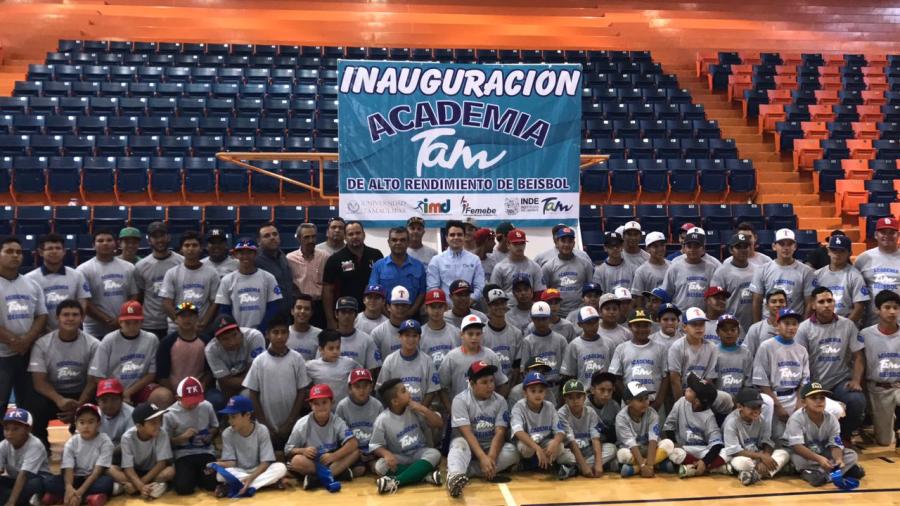 Inaugura INDE Tamaulipas Academia de Alto Rendimiento de Béisbol