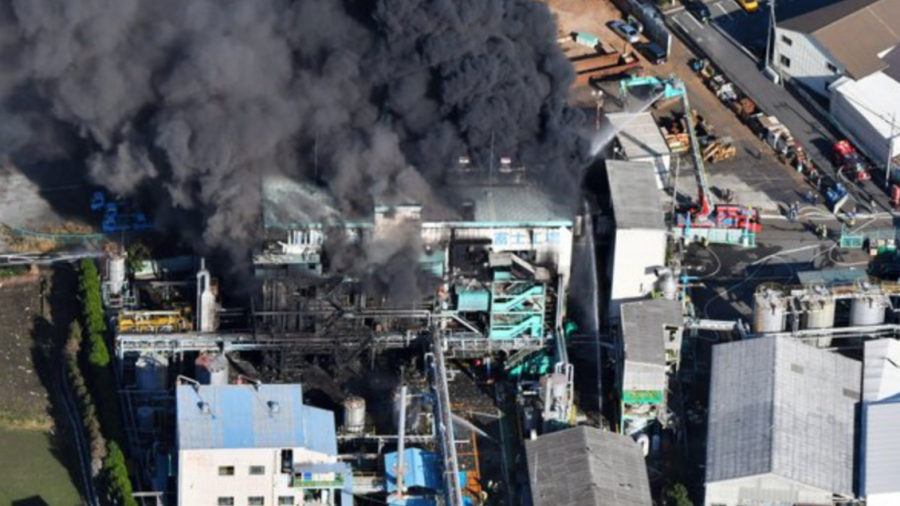 Deja 14 heridos explosión en fábrica química en Japón