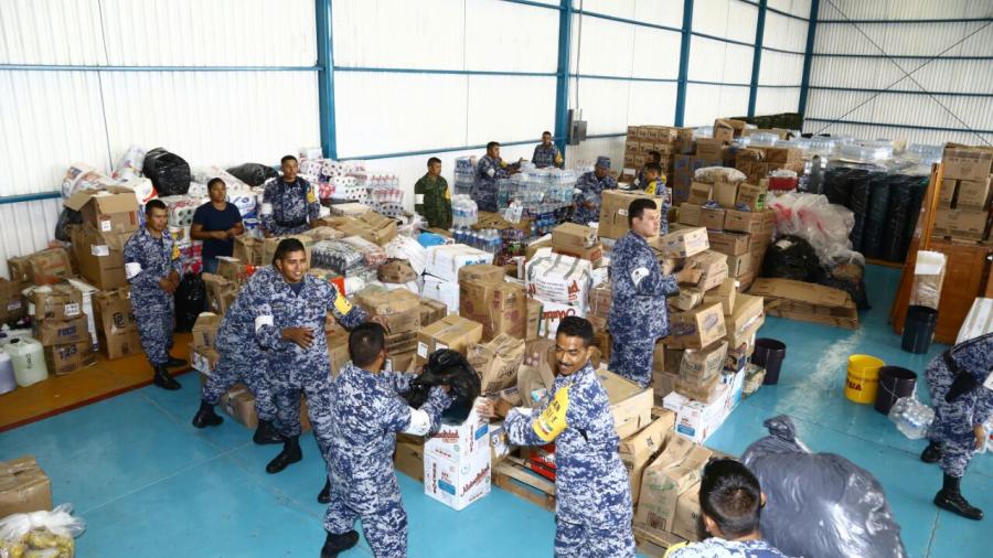 Llegan v&iacute;veres de Tamaulipas a Oaxaca y Chiapas