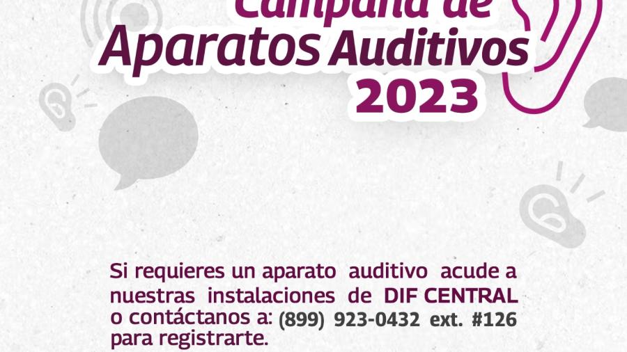Invita DIF Reynosa a registrarse a Campaña de Aparatos Auditivos