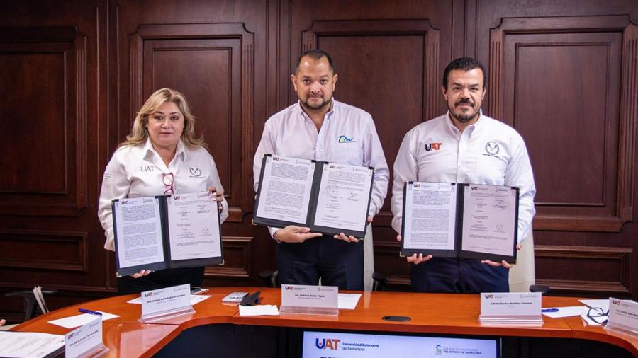 La UAT y el COBAT hacen alianza por la educación media superior en Tamaulipas