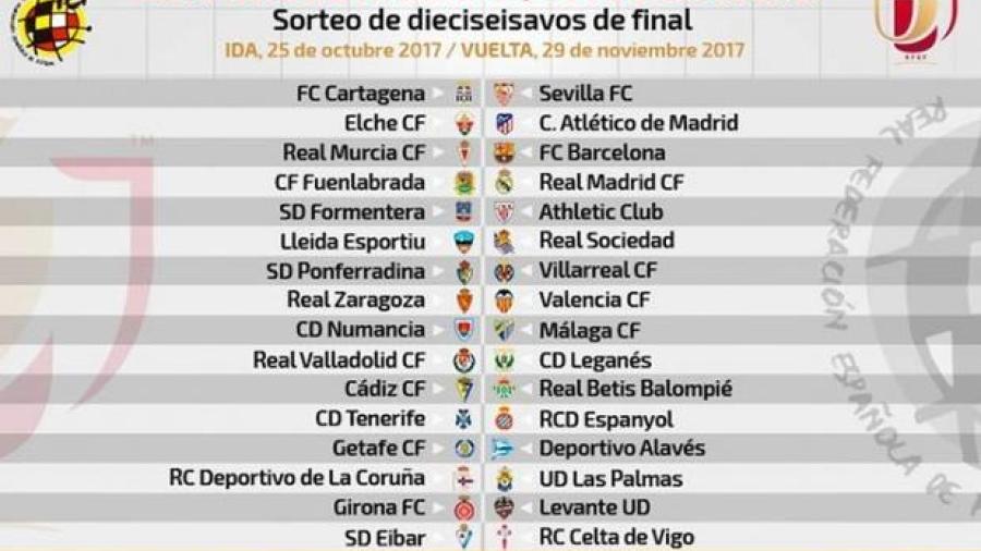 Listo sorteo para inicio de la Copa del Rey 