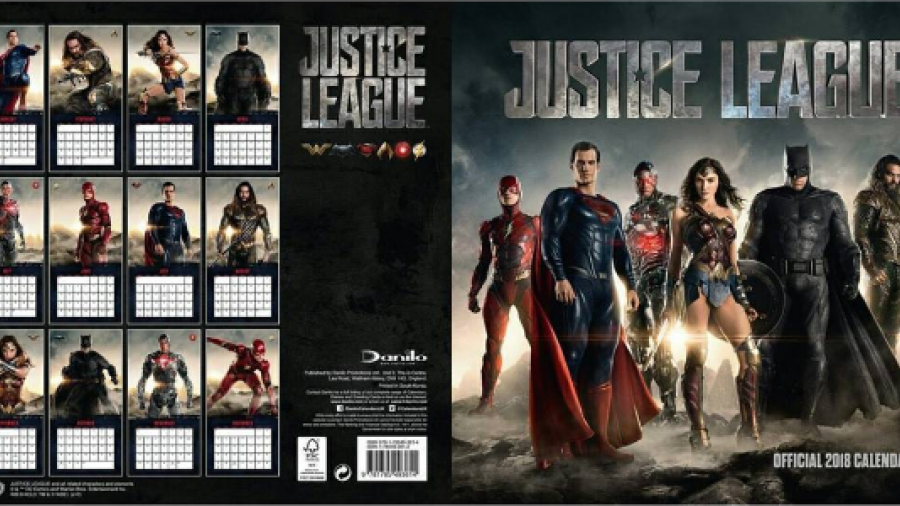 La “Liga de la Justicia” lanza súper calendario