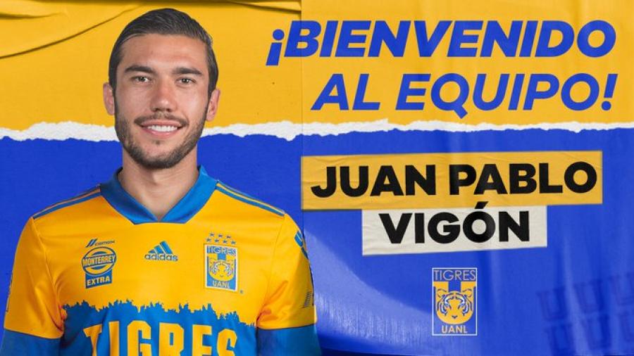 Juan Pablo Vigón llega como refuerzo a Tigres