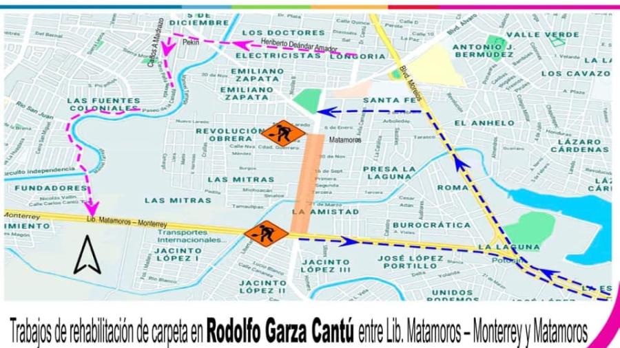 Anuncian cierre de circulación por trabajos de rehabilitación