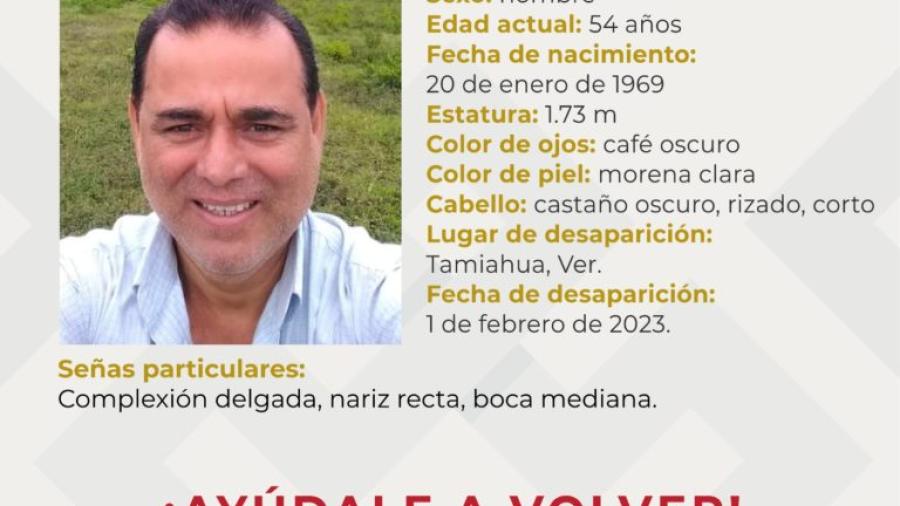 Reportan desaparición de exalcalde de Naranjos Amatlán, en Veracruz
