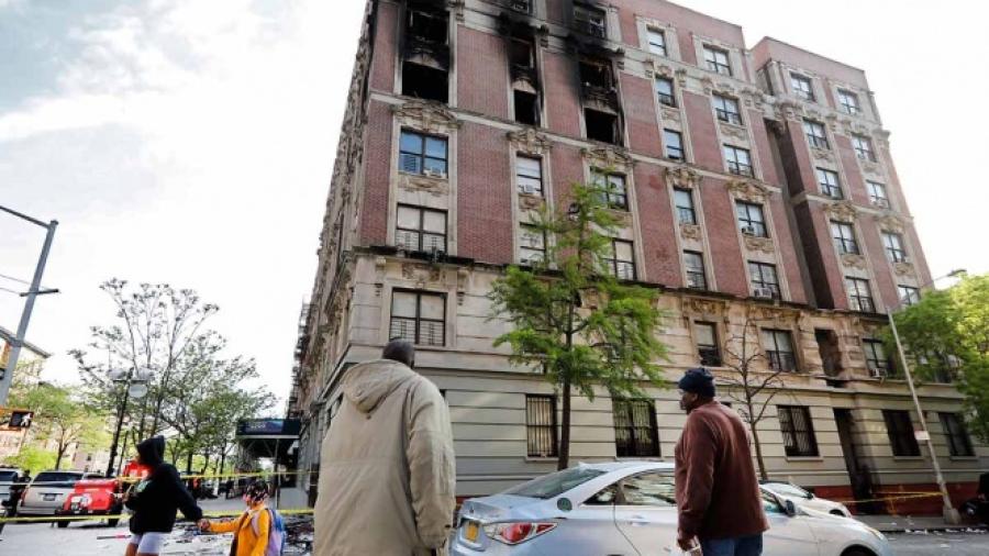 6 muertos tras un incendio en NY
