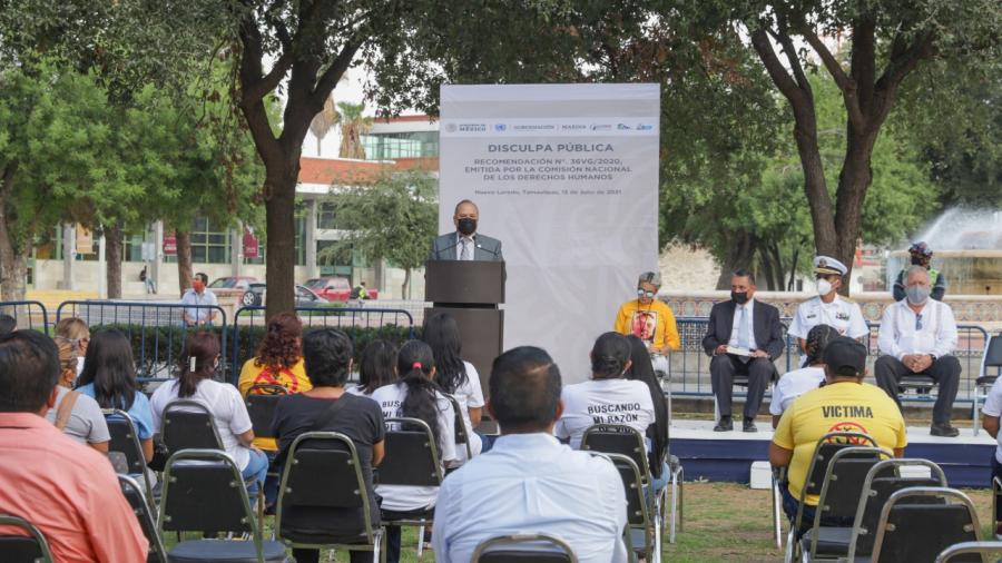 Ofrece SEMAR disculpa p&uacute;blica por desapariciones y ejecuciones extrajudiciales en Nuevo Laredo