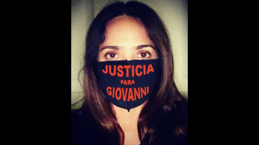 Se une Salma Hayek a la demanda #JusticiaParaGiovanni