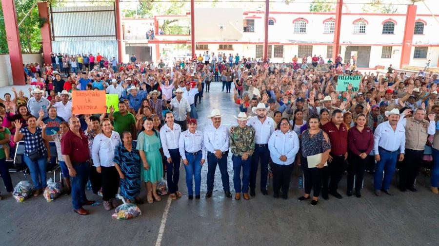 Entrega SEBIEN apoyos alimenticios en la zona centro y sur de Tamaulipas