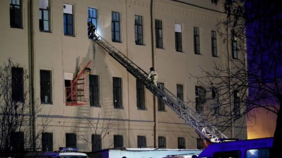 Colapso parcial de edificio universitario en San Petersburgo