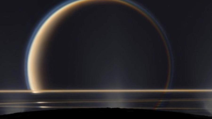 NASA muestra imagen de Encelado, la luna de Saturno