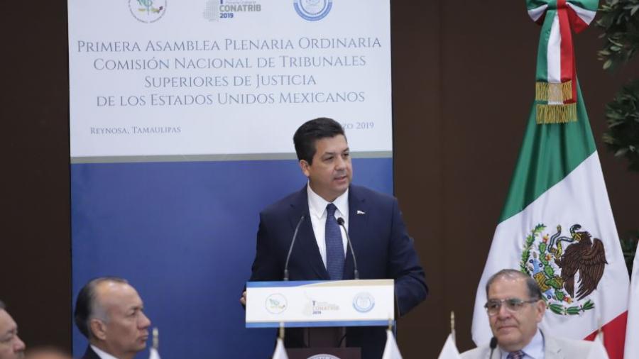 Es Tamaulipas ejemplo nacional en apoyo a justicia: Comisión Nal. de Tribunales de Justicia