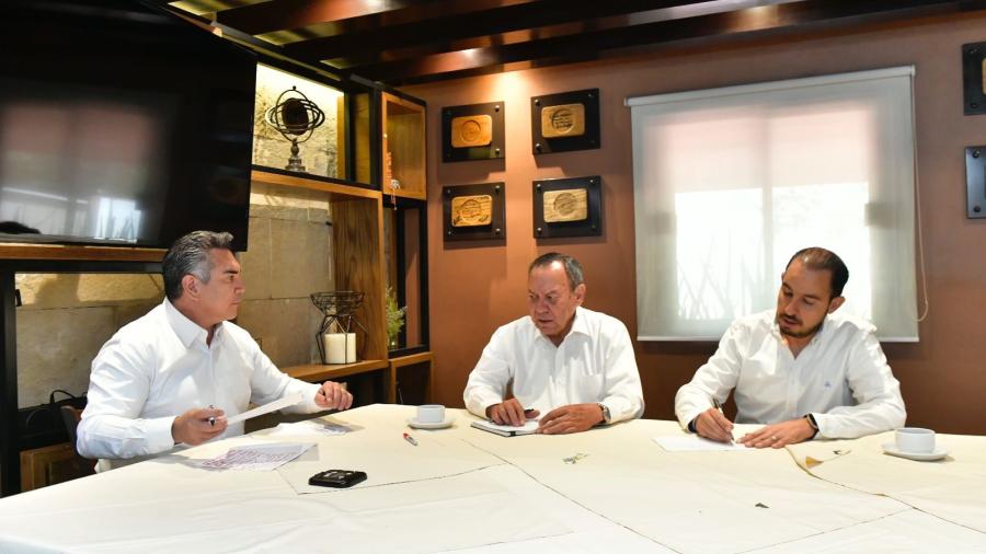 Dirigentes del PAN, PRI y PRD se reúnen para impugnación