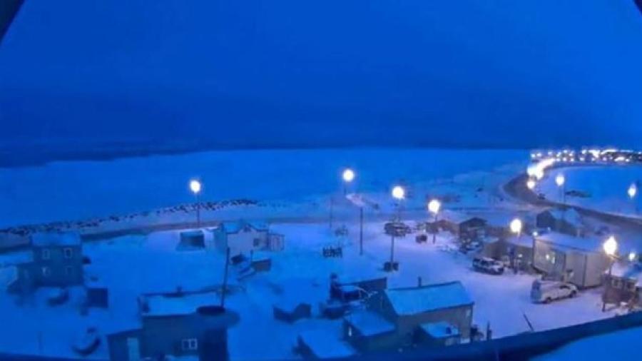 El sol se ha ido en Barrow, Alaska durante más de dos meses