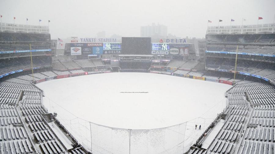 Intensa nevada cancela juego de apertura de los Yankees
