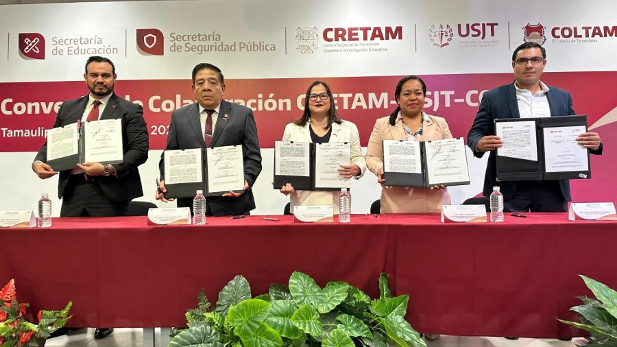 Firman convenios USJT con CRETAM y COLTAM
