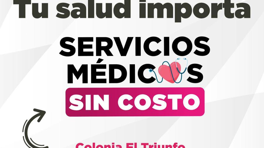 Brindar&aacute; Gobierno Municipal servicios m&eacute;dicos gratuitos en la colonia El Triunfo