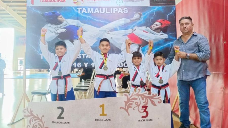 Lograron Taekwondistas reynosenses 20 Medallas en Torneo Estatal