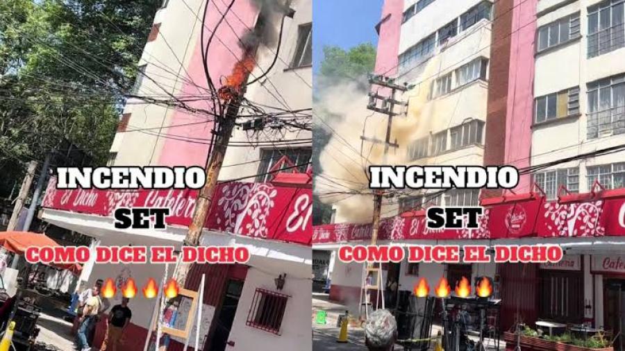 Se incendia cafeteria "El Dicho" 