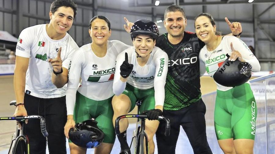 Mexicanas ganan medalla de oro en Copa de Naciones de Ciclismo de Pista en Canadá