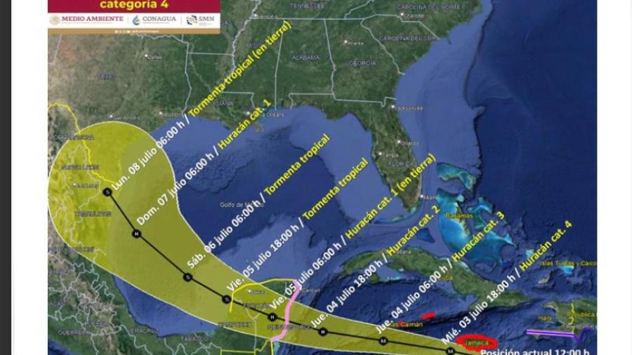 Gobierno de Matamoros se mantiene en alerta&nbsp;por trayectoria de &ldquo;Beryl&rdquo;: Protecci&oacute;n Civil