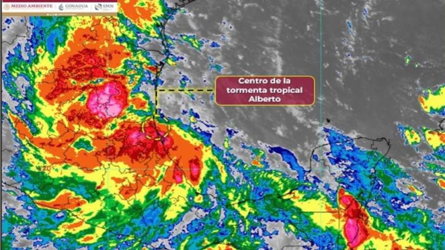 'Alberto' toca tierra en inmediaciones de Ciudad Madero