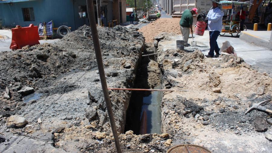 Restablecido servicio de drenaje en bulevar Hidalgo