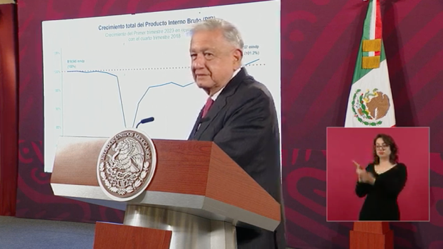 Economía de México crecerá 4% este año, estima AMLO 
