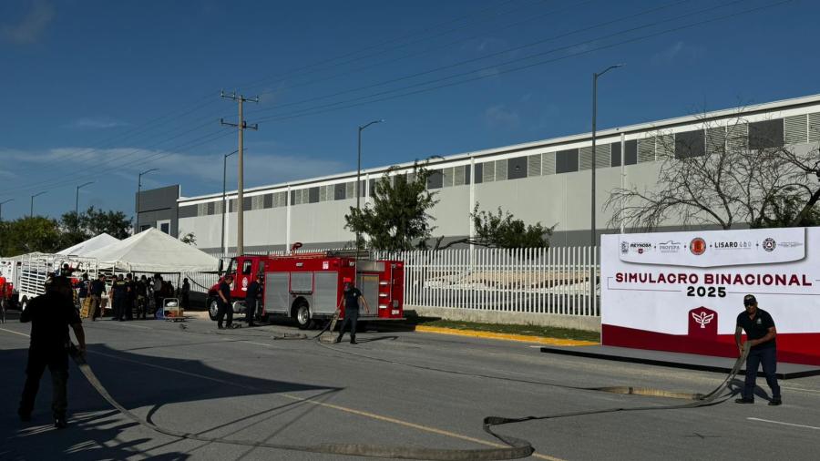 Realizan autoridades de Reynosa e Hidalgo Simulacro Binacional DINAPREQ 2025