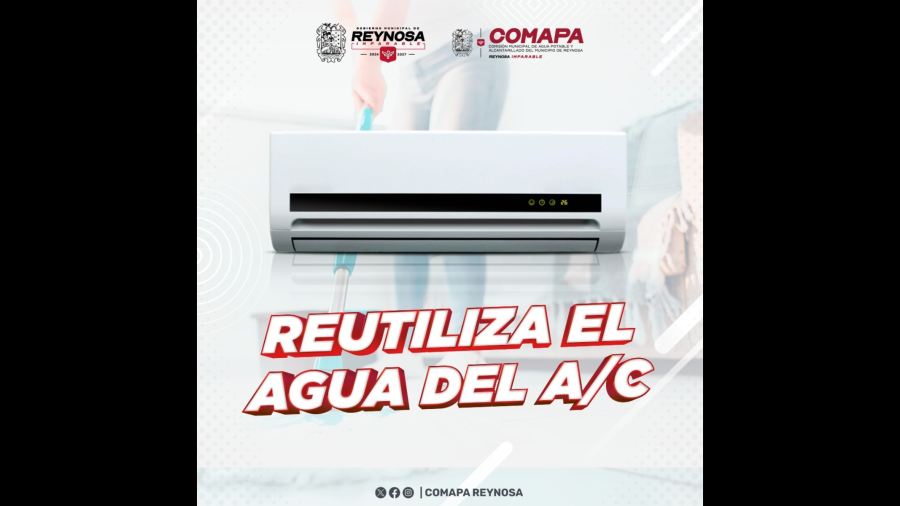 Recomienda COMAPA reutilizar agua de aire acondicionado