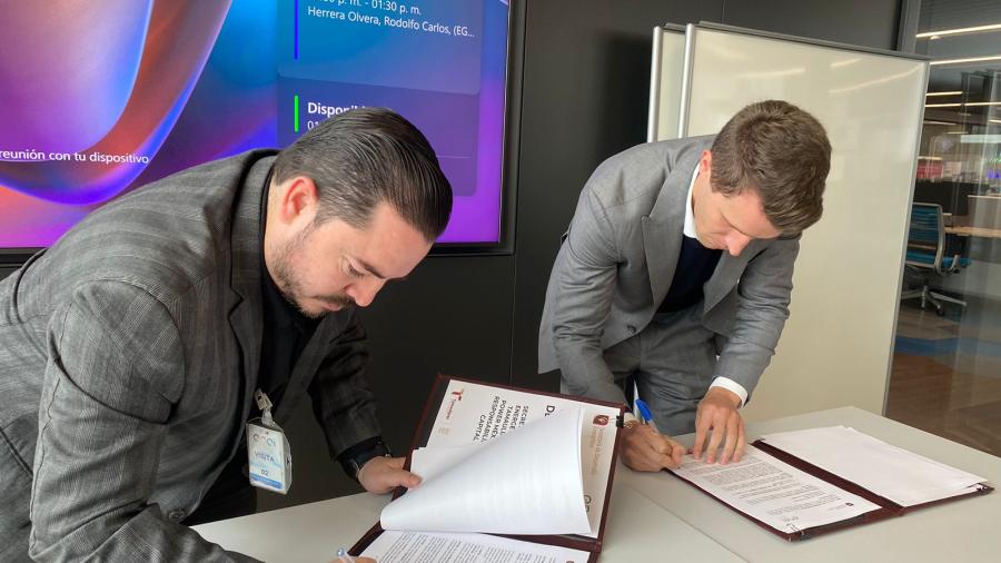 Firman convenio SEDENER y Enel México para impulsar sostenibilidad en sector eléctrico y transportista en Tamaulipas