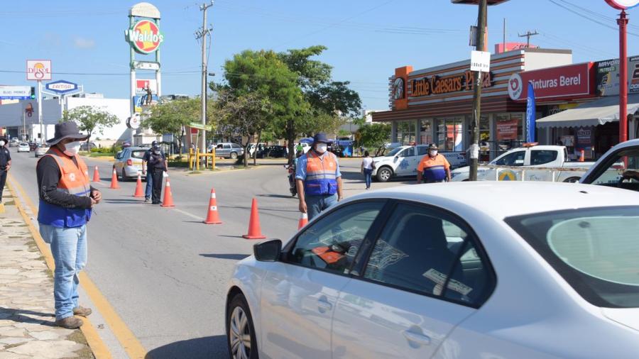 Gobierno de Altamira mantiene filtros sanitarios en avenidas principales