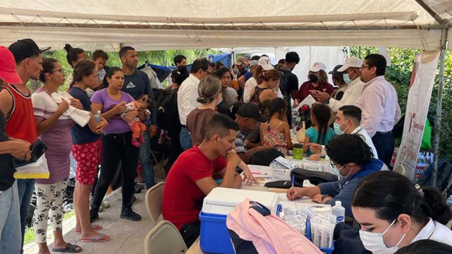 Realiza Gobierno de Tamaulipas jornada de atención a migrantes en Matamoros