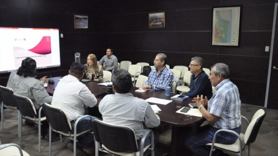 Avanza proyecto de rehabilitación del bordo de la Laguna La Nacha en San Fernando
