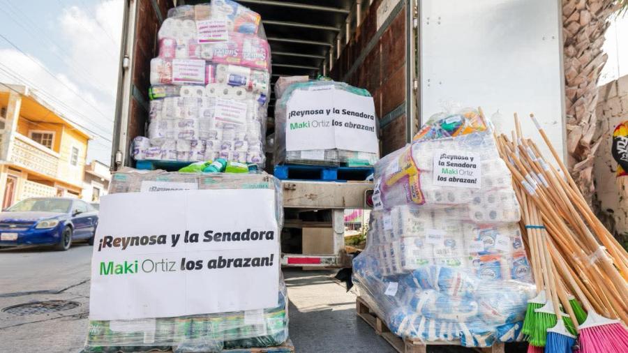 Apoyan reynosenses y Alcalde Carlos Peña Ortiz a damnificados de Veracruz