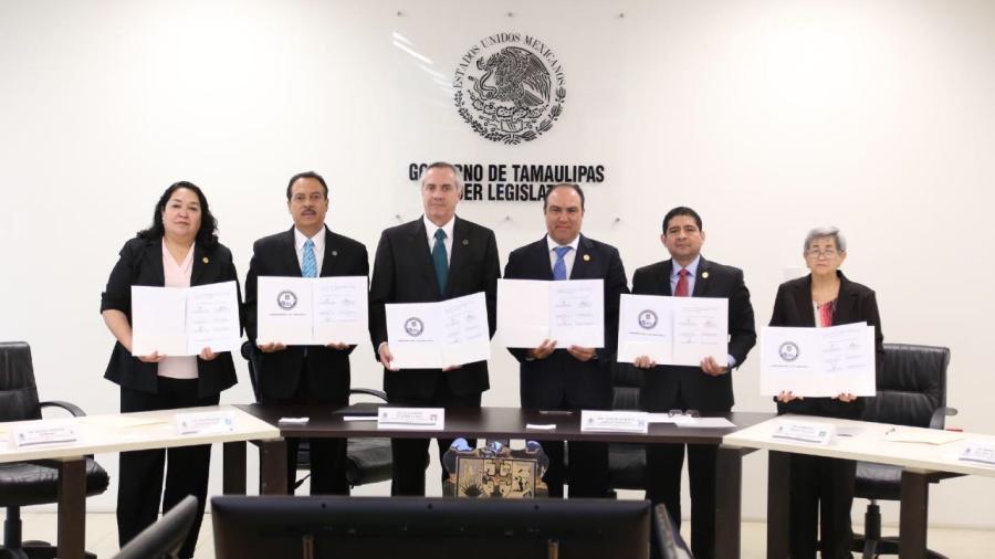 Diputados firman el acuerdo político "Comprometidos con Tamaulipas"
