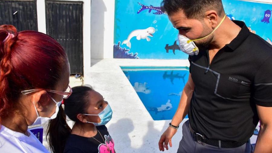 DIF Reynosa y el deportista Jaime García unen esfuerzos en beneficio de las familias vulnerables 