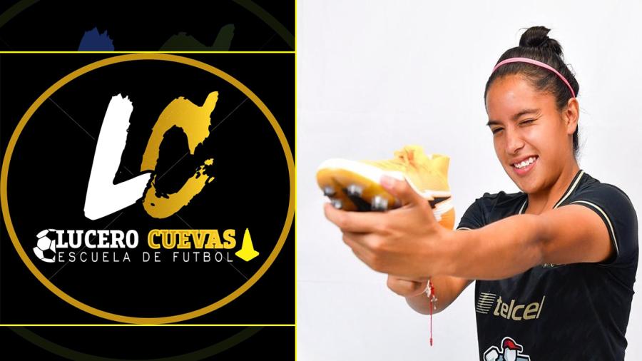 Lucero Cuevas forma su escuela de futbol